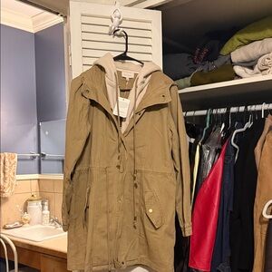 Vici Collection Women's Tan Hooded Jacket